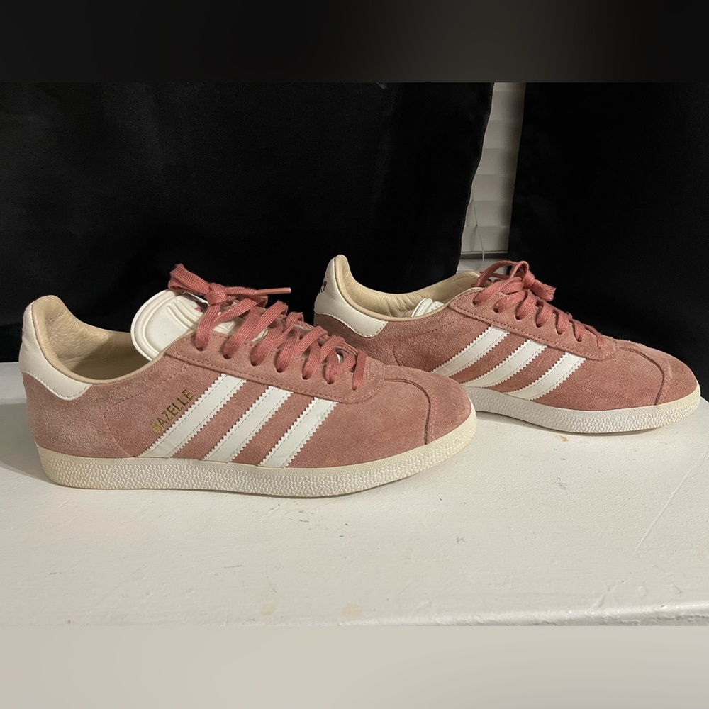 Adidas Women's Pink Suede Sneakers
